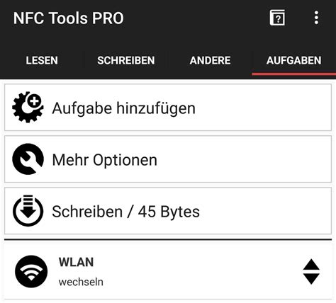 nfc tools rfid lesen